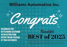 Congarts Best of 2025 | Williams Automotive